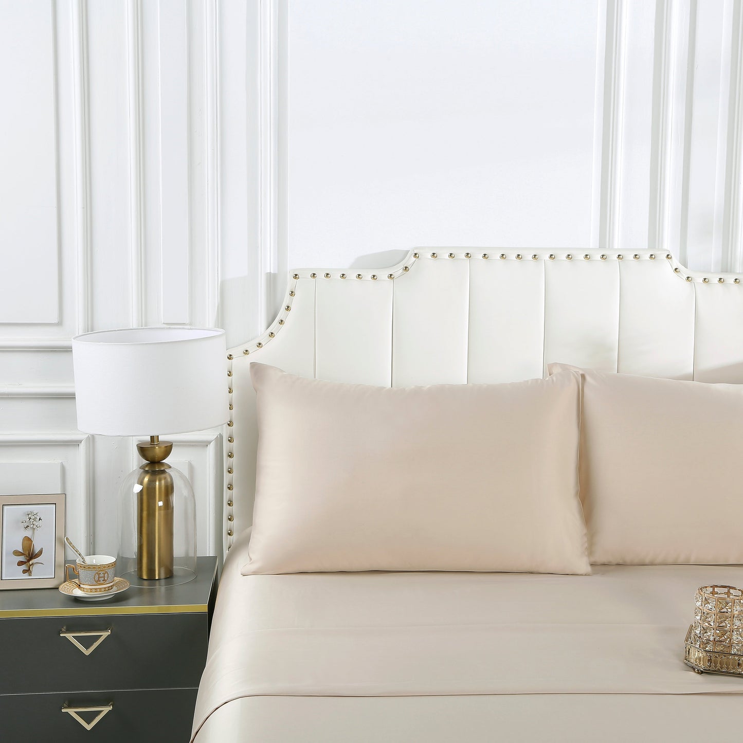 Beige Organic Bamboo Bedsheet Set - Single Size