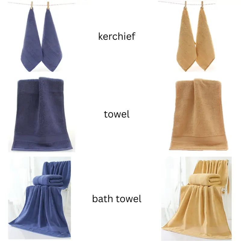 100 Combed Cotton Towel Set - Sizes