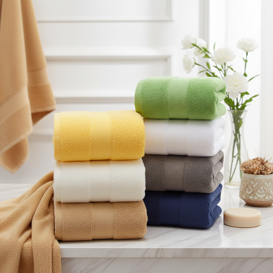 100% Combed Cotton Towel Set - Stack
