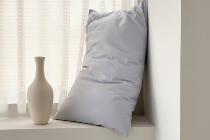 100 Cotton Pillowcase Set Envelope Closure - Light Blue