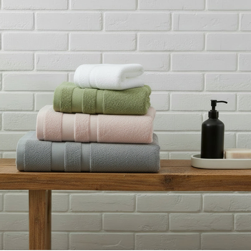 100% Pure Cotton Bath Towel - Multicolour