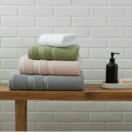 100% Pure Cotton Bath Towel - Multicolour