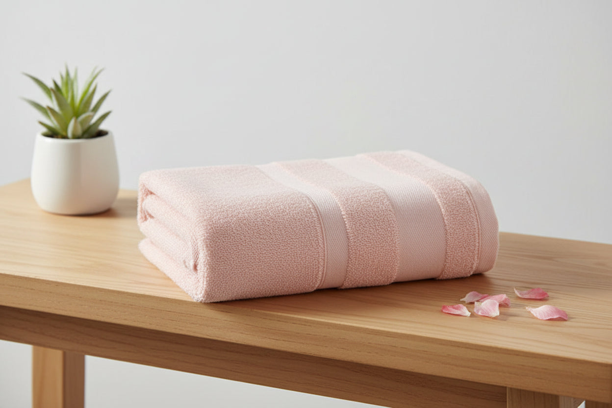 100% Pure Cotton Bath Towel - Pink