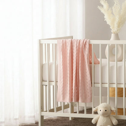 Lyla Organic Cotton Baby Blanket – 75 × 100 cm