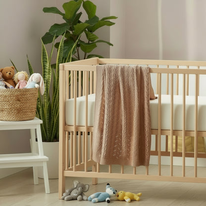 Lyla Organic Cotton Baby Blanket – 75 × 100 cm