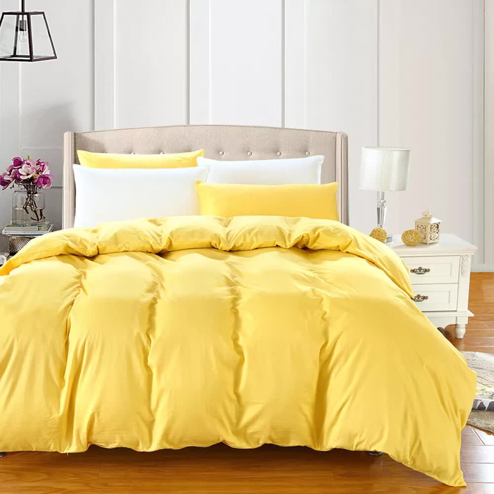 100% Cotton Premium Doona Duvet Quilt Cover Set with Soft Pillowcases